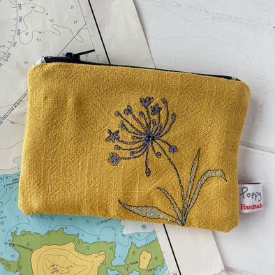 Isles of Scilly embroidered medium useful purse