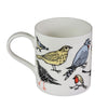 garden birds bone china mug