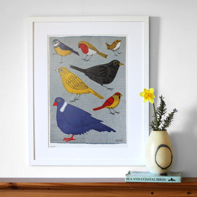 garden birds - A3 print