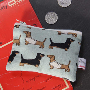 dachshund small coin purse