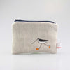 oyster catcher embroidered medium coin purse