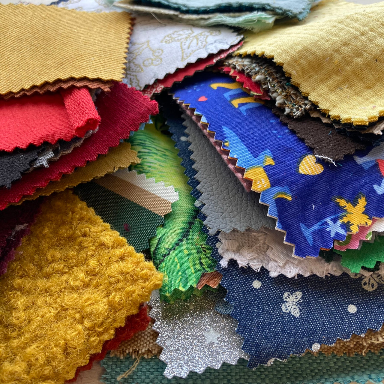 sample fabrics lucky dip bag