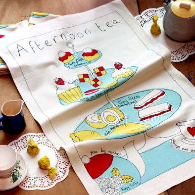 tea time tea towel