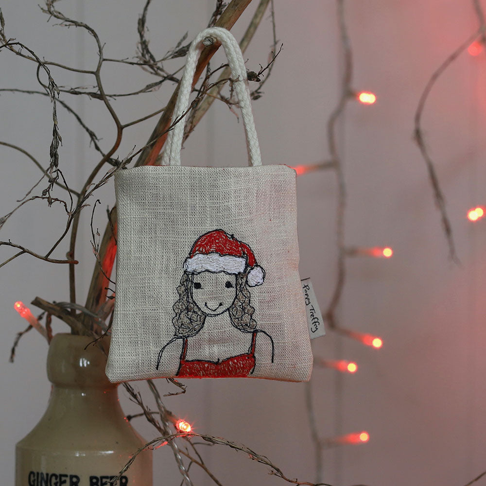 Christmas swim tiny tree bag