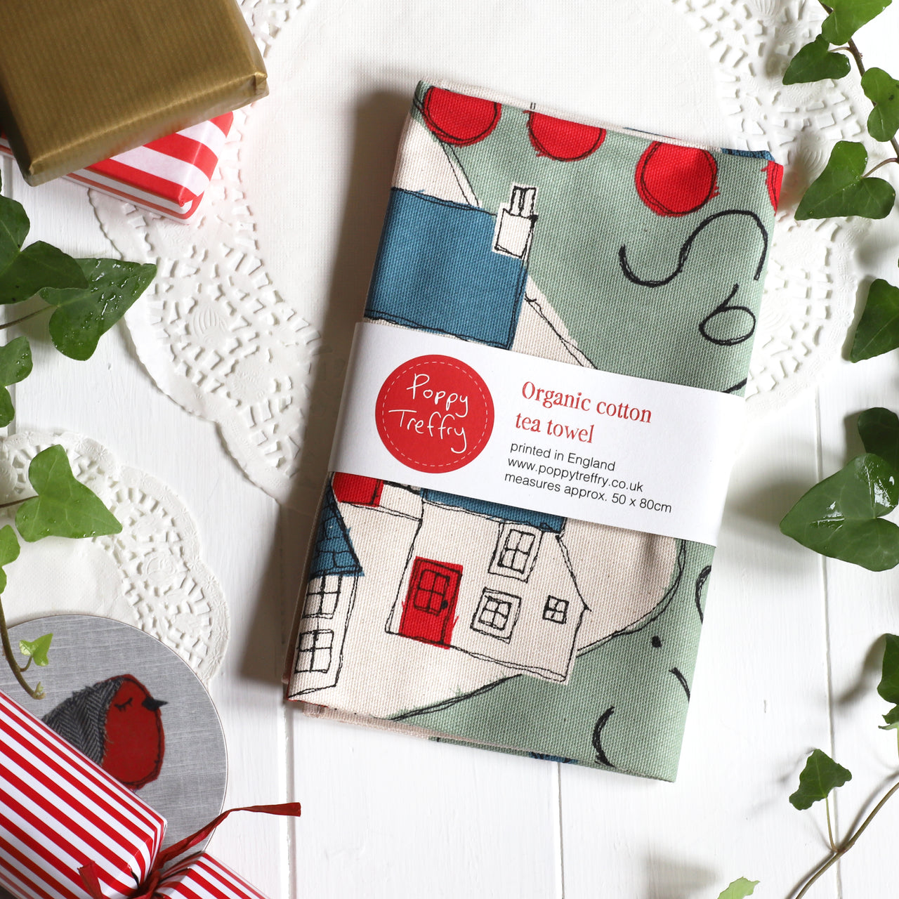 Christmas time Tea Towel