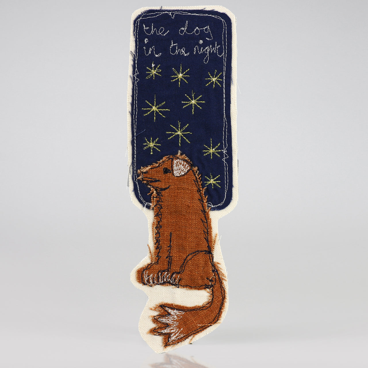 Dog in the night bookmark