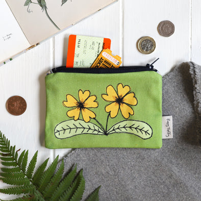 Wild flowers picture print medium coin purse