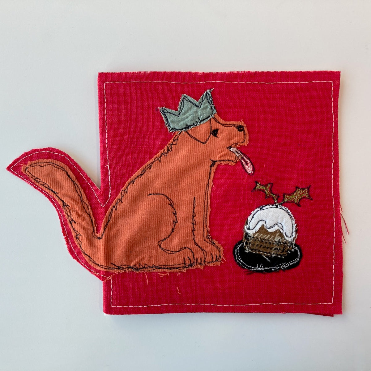 pop-out Christmas cards - freehand embroidery project
