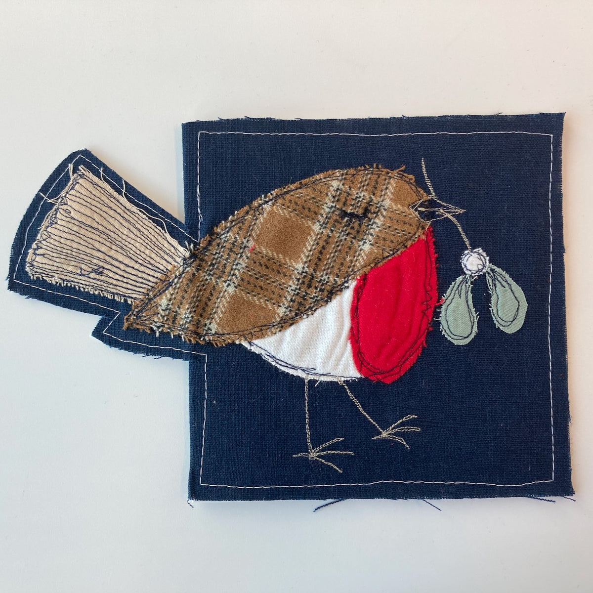 pop-out Christmas cards - freehand embroidery project