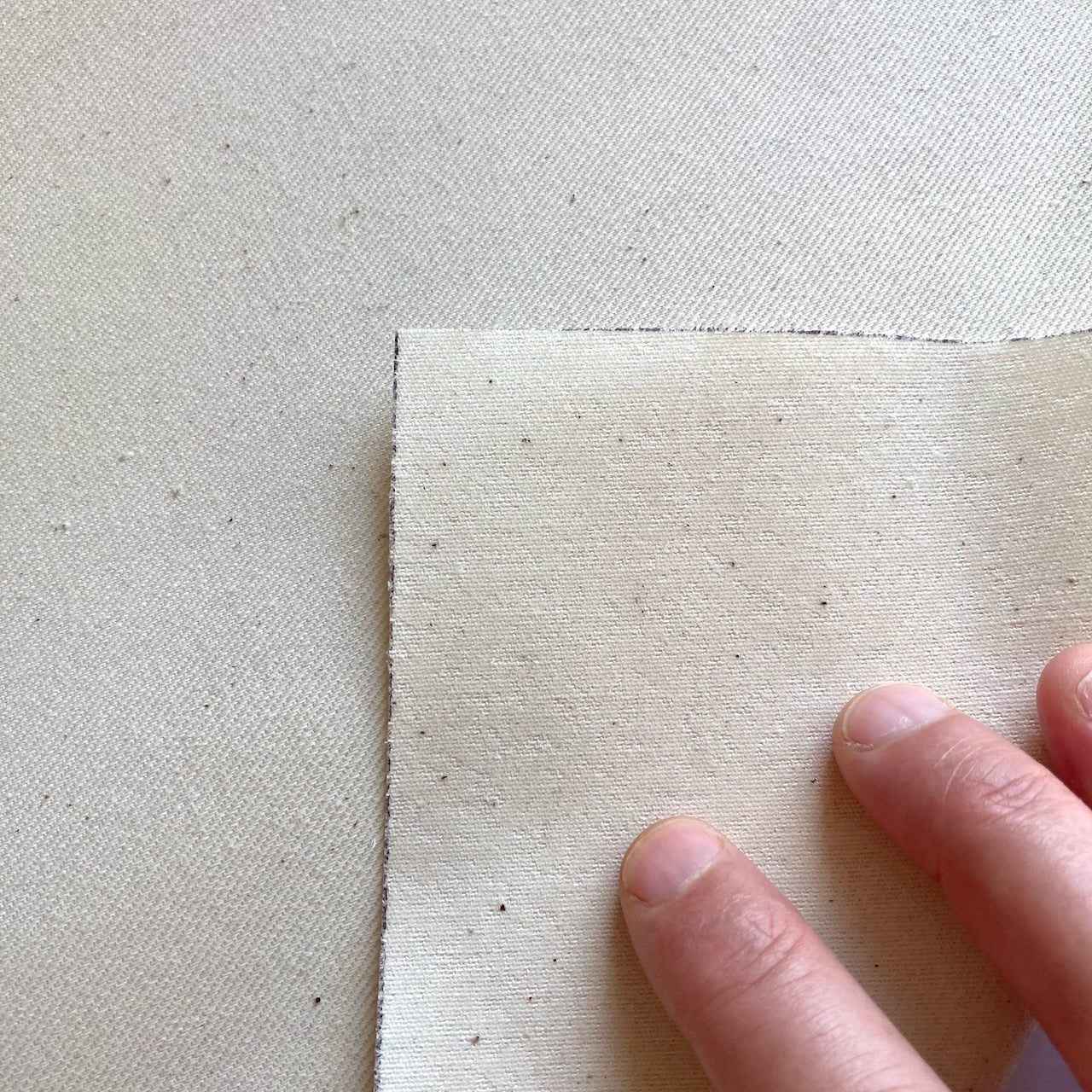 backer - adhesive backed heavy cotton drill