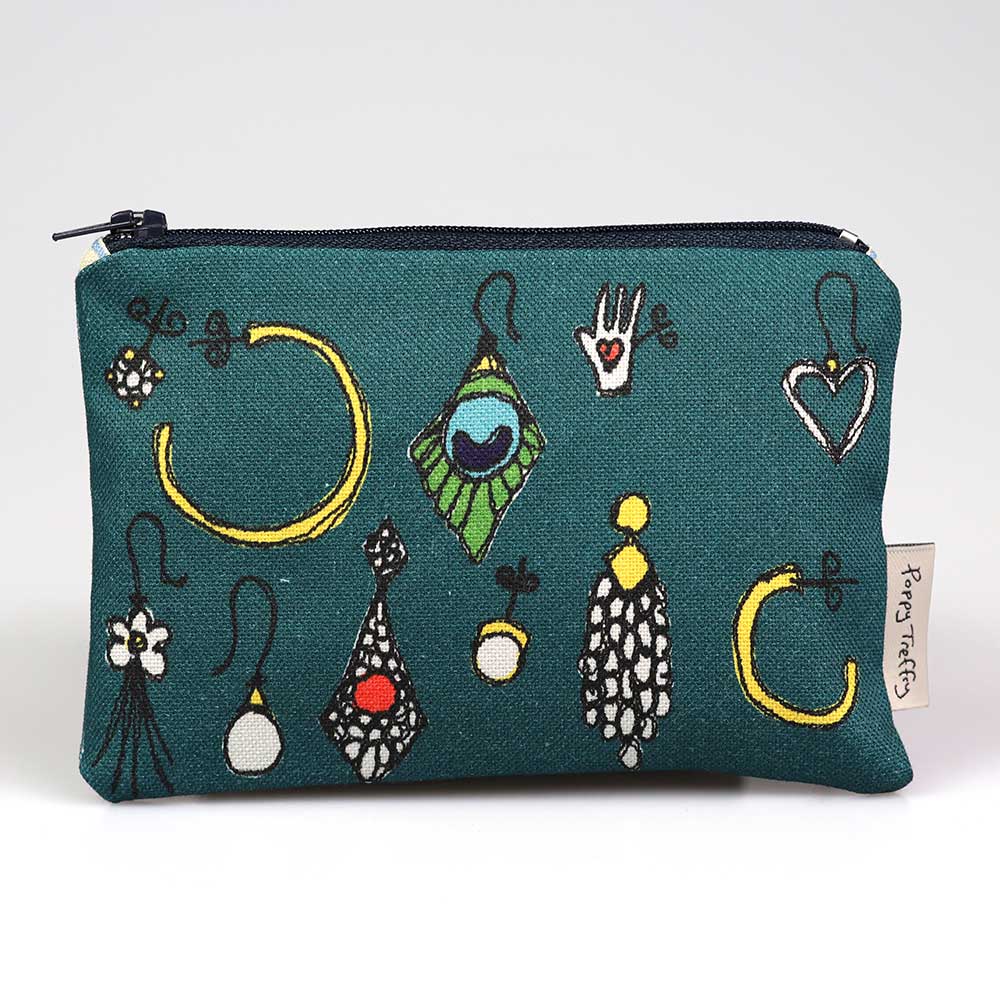 lost earrings - medium coin purse