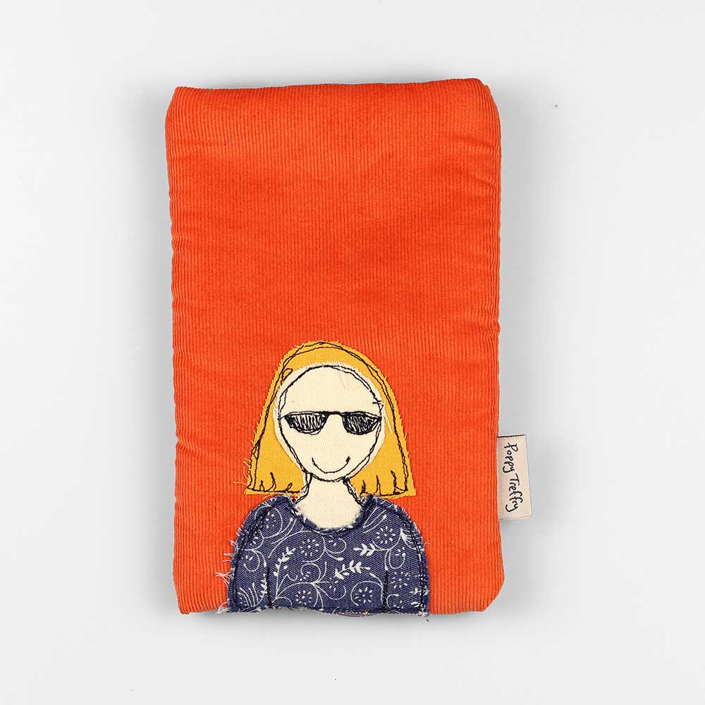 funky lady - phone/glasses case