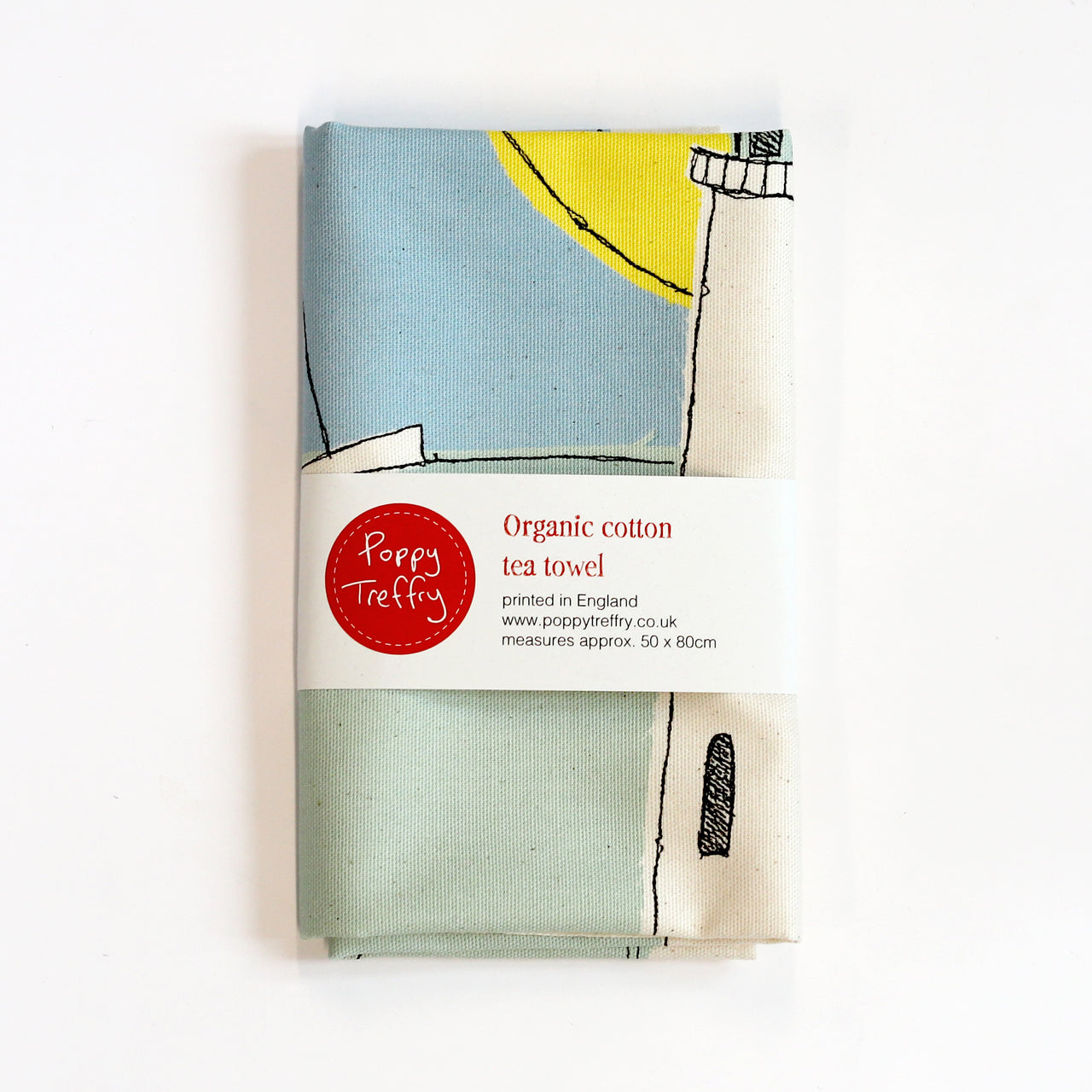 lighthouse tea towel