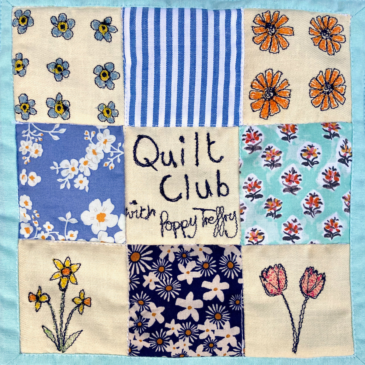 Make your own Spring-flower patchwork quilt with Poppy Treffry