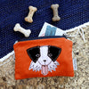 Roscoe embroidered medium coin purse