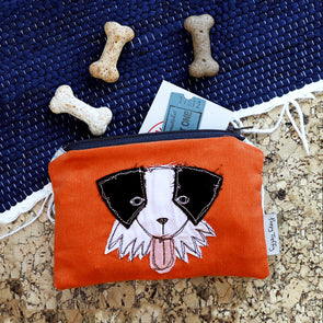 Roscoe embroidered medium coin purse