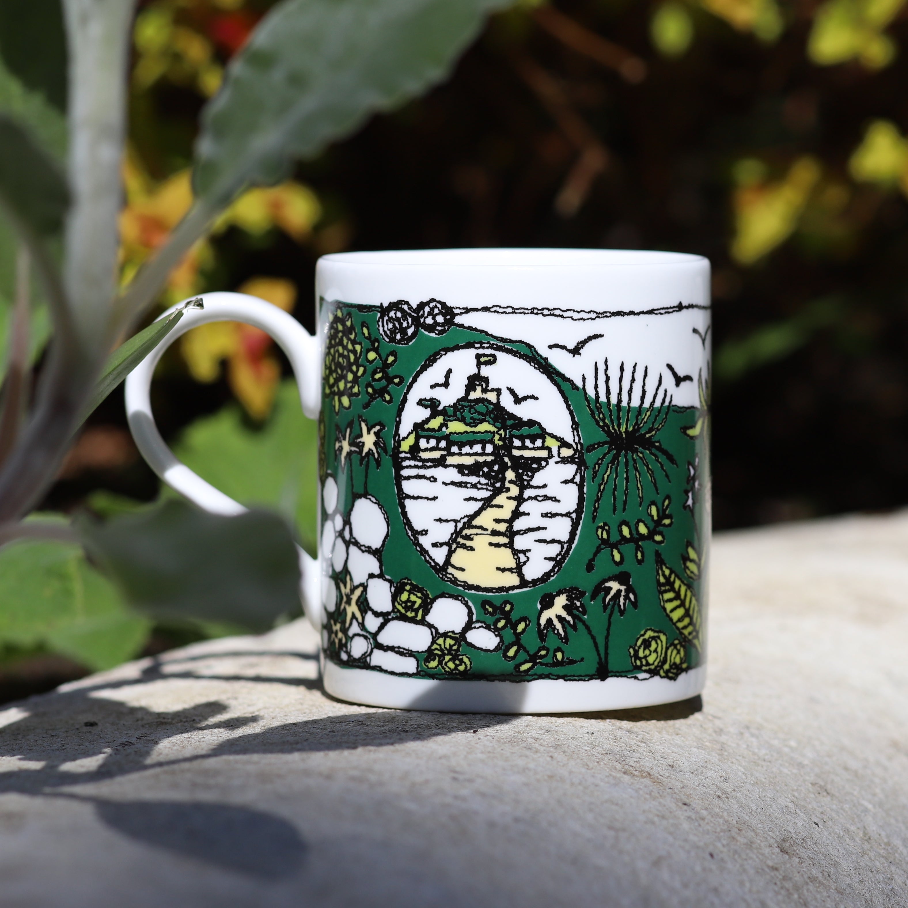 St Michaels Mount Gardens mug by Poppy Treffry