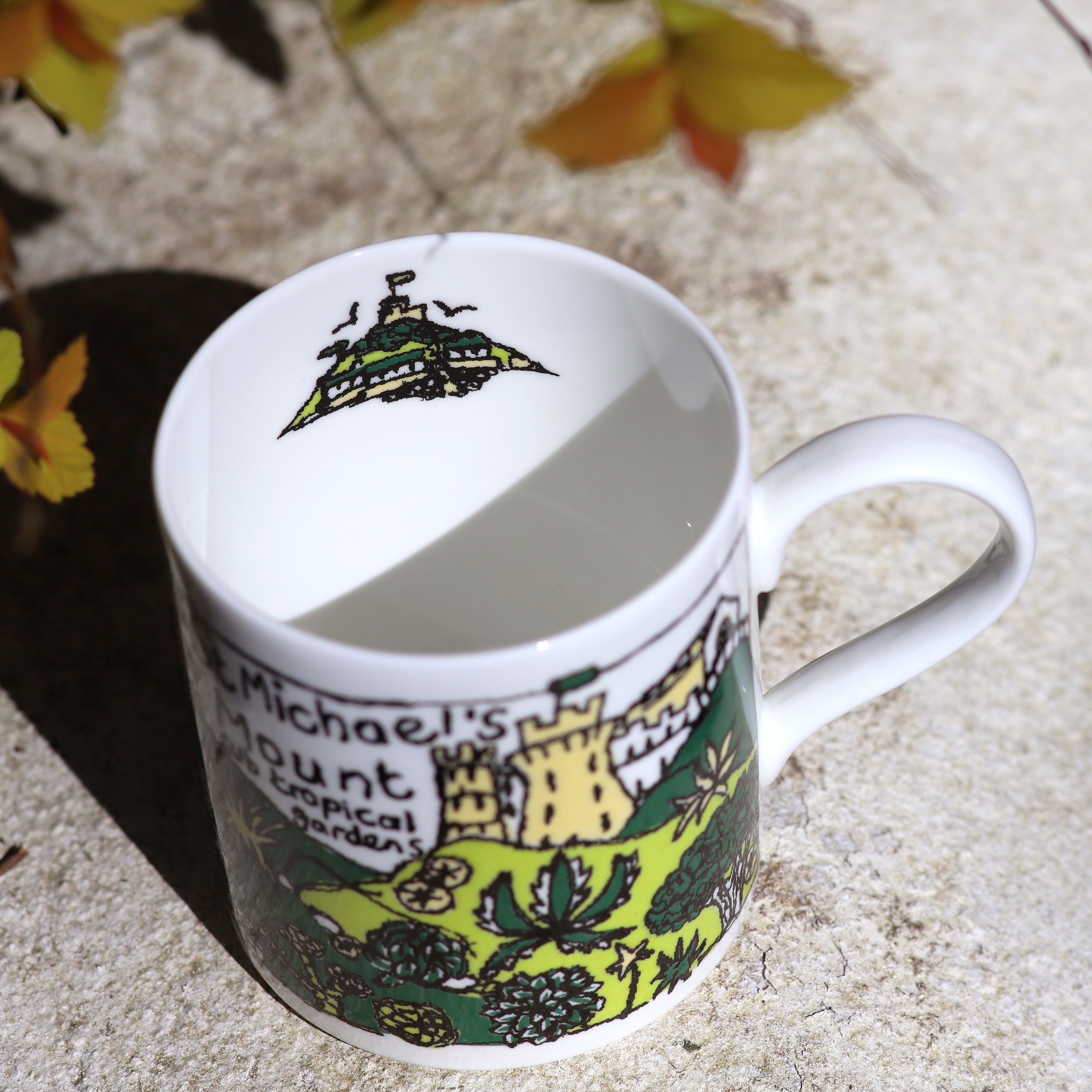 St Michaels Mount Gardens mug by Poppy Treffry