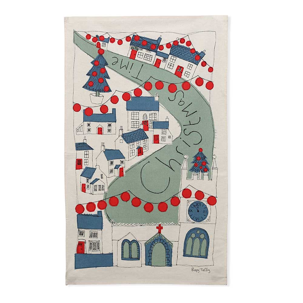 Christmas time Tea Towel
