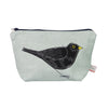 blackbird - embroidered make up bag