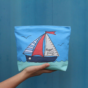 saily boat make up bag sewing project