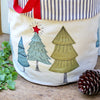 Christmas Basket - freehand embroidery project
