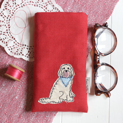 doodle dog - phone/glasses case