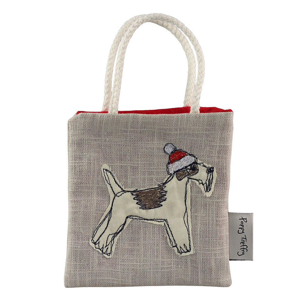 fox terrier tiny tree bag