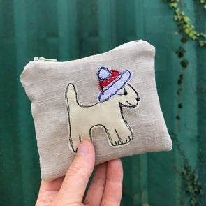 Jolly useful zip purse - little dog