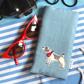 little dog - phone/glasses case