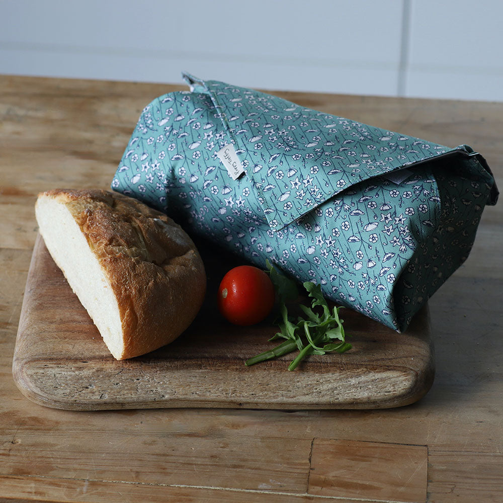 meadow flowers canvas bread wrap