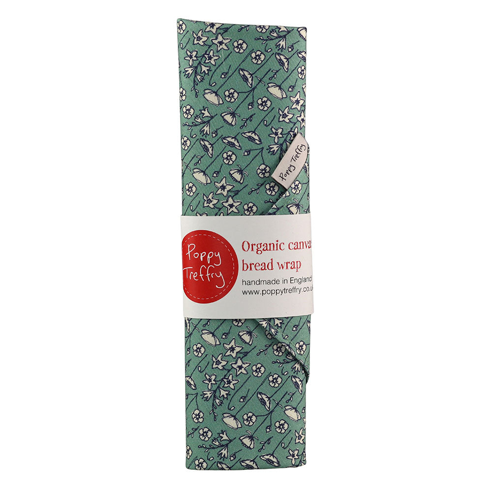 meadow flowers canvas bread wrap