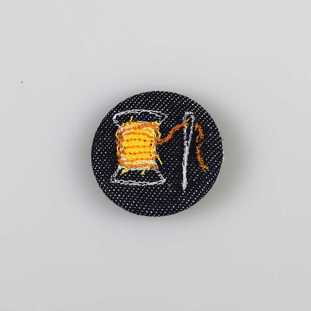 needle and thread - pretty badge – Poppy Treffry