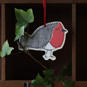 jolly robin dingly dangly Christmas decoration