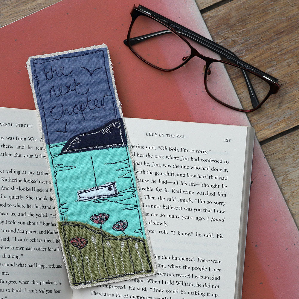 sea pinks bookmark
