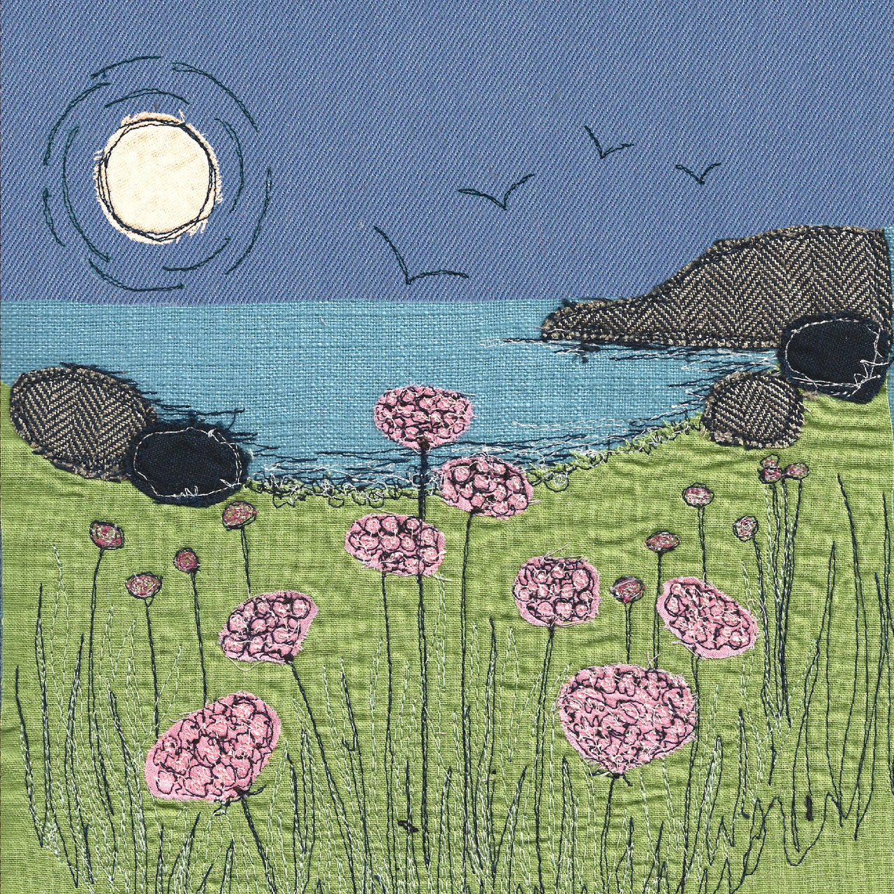 Sea pinks card