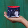 Snowman mini pot sewing project