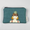 wild swimmer embroidered medium coin purse