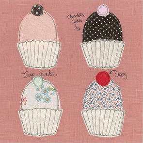 four cupcakes card