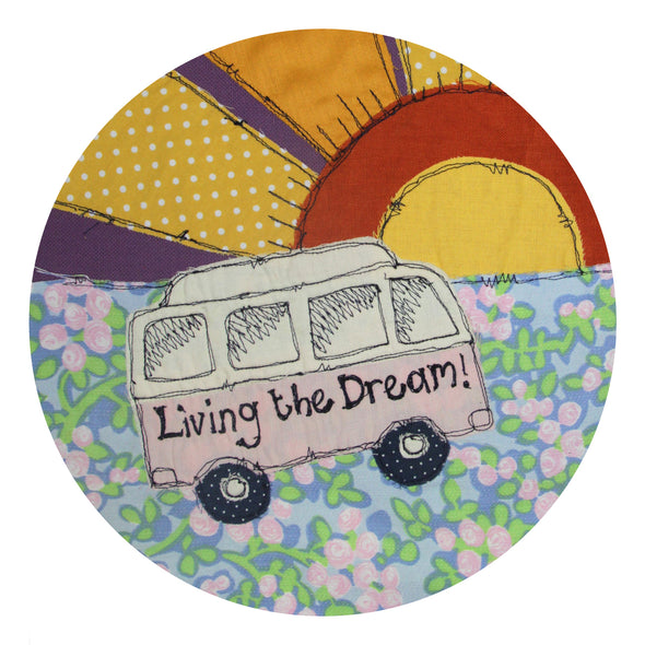 living the dream campervan - individual coaster