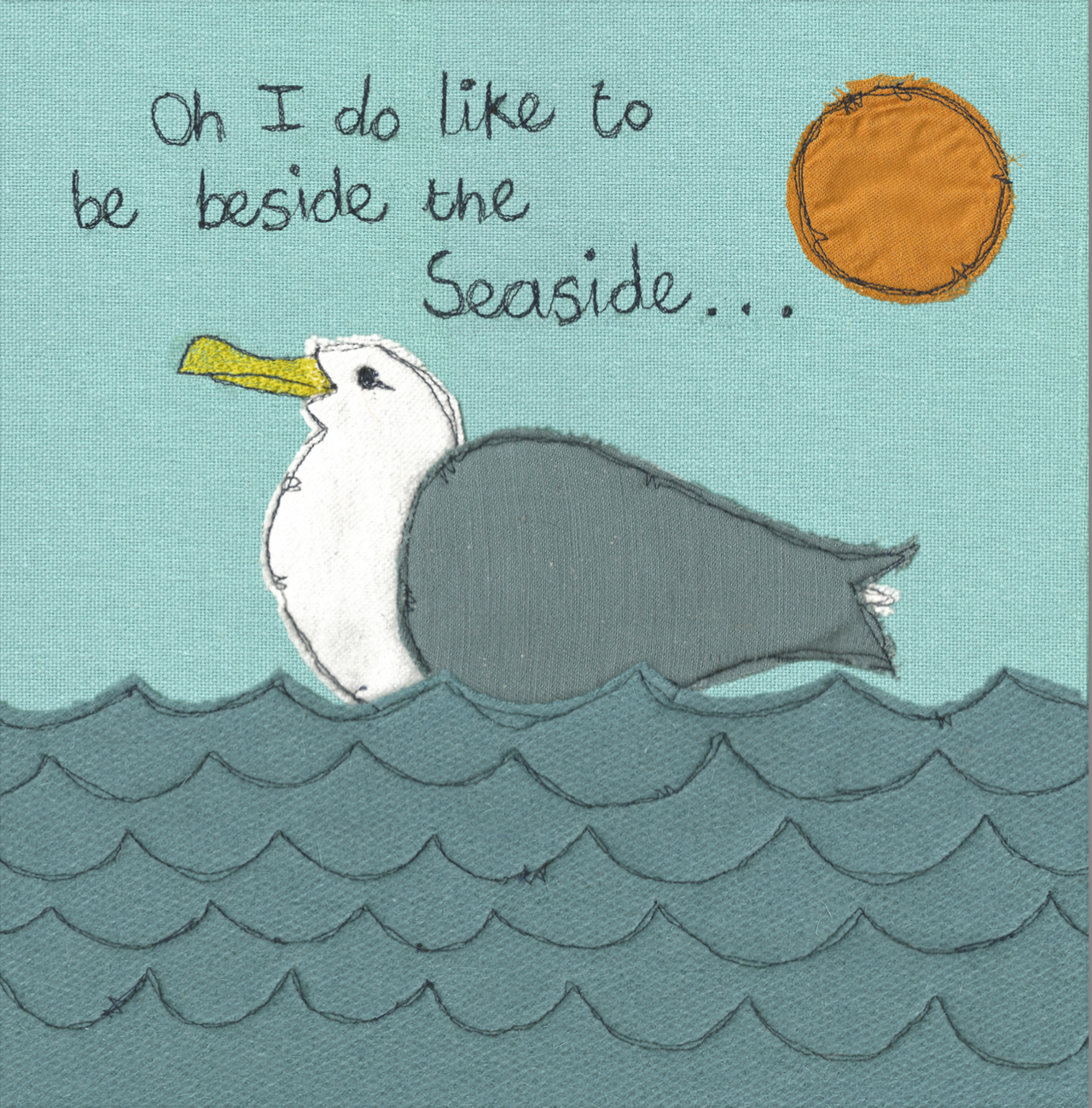 beside the seaside card