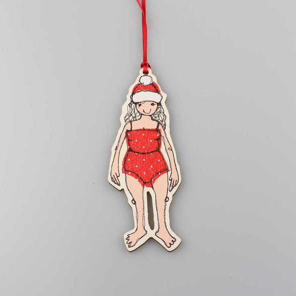 bathing beauty dingly dangly Christmas decoration