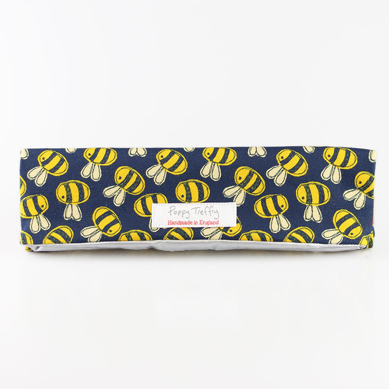 rolled up bee lunchbag