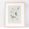 Cornish birds - A3 print
