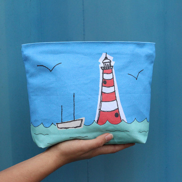 boaty waterproof lined zip bag sewing project