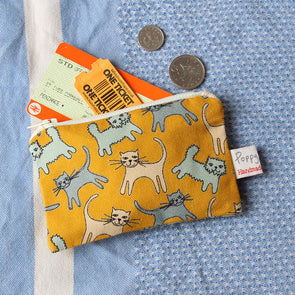 cat small purse with tickets