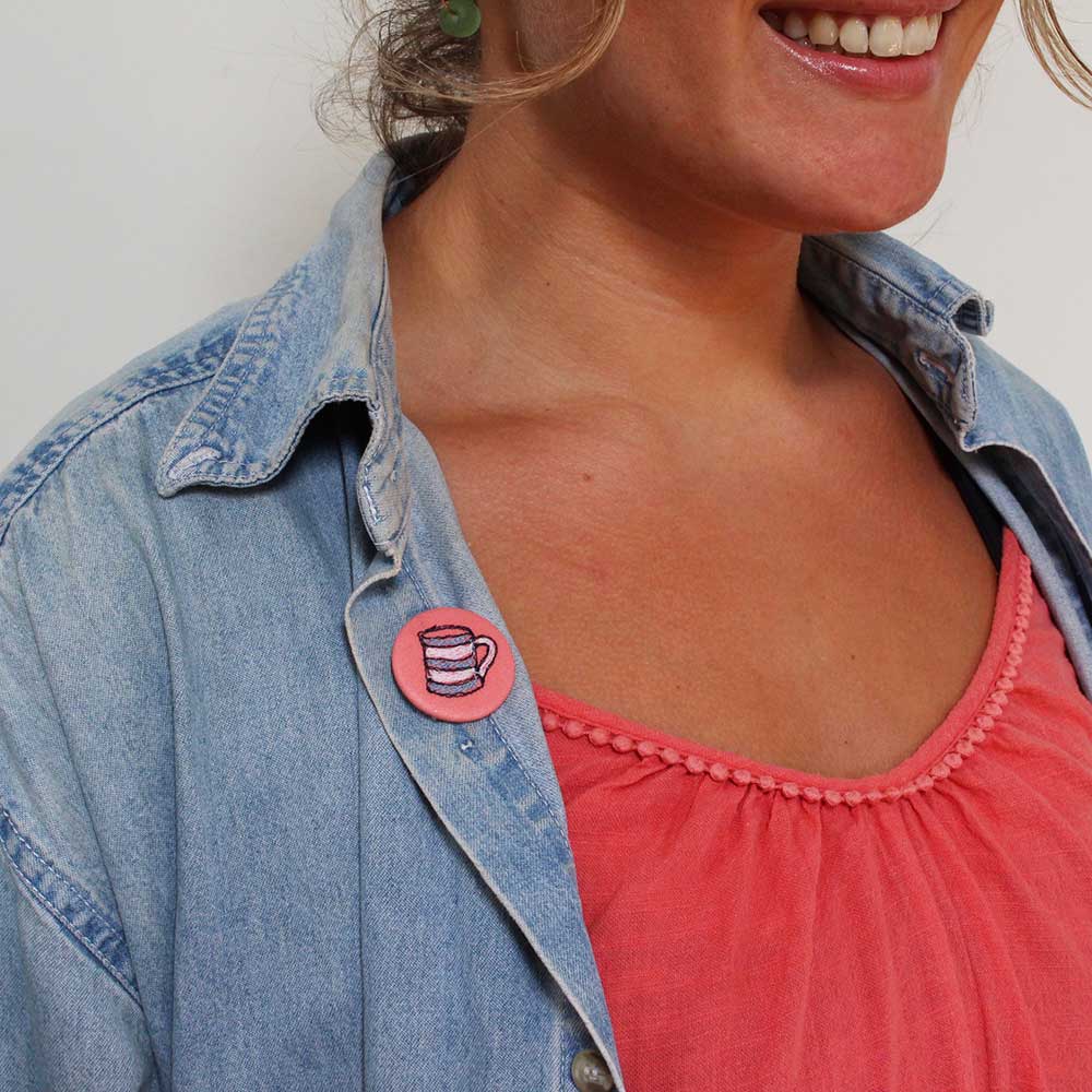 Cornish cuppa - pretty badge