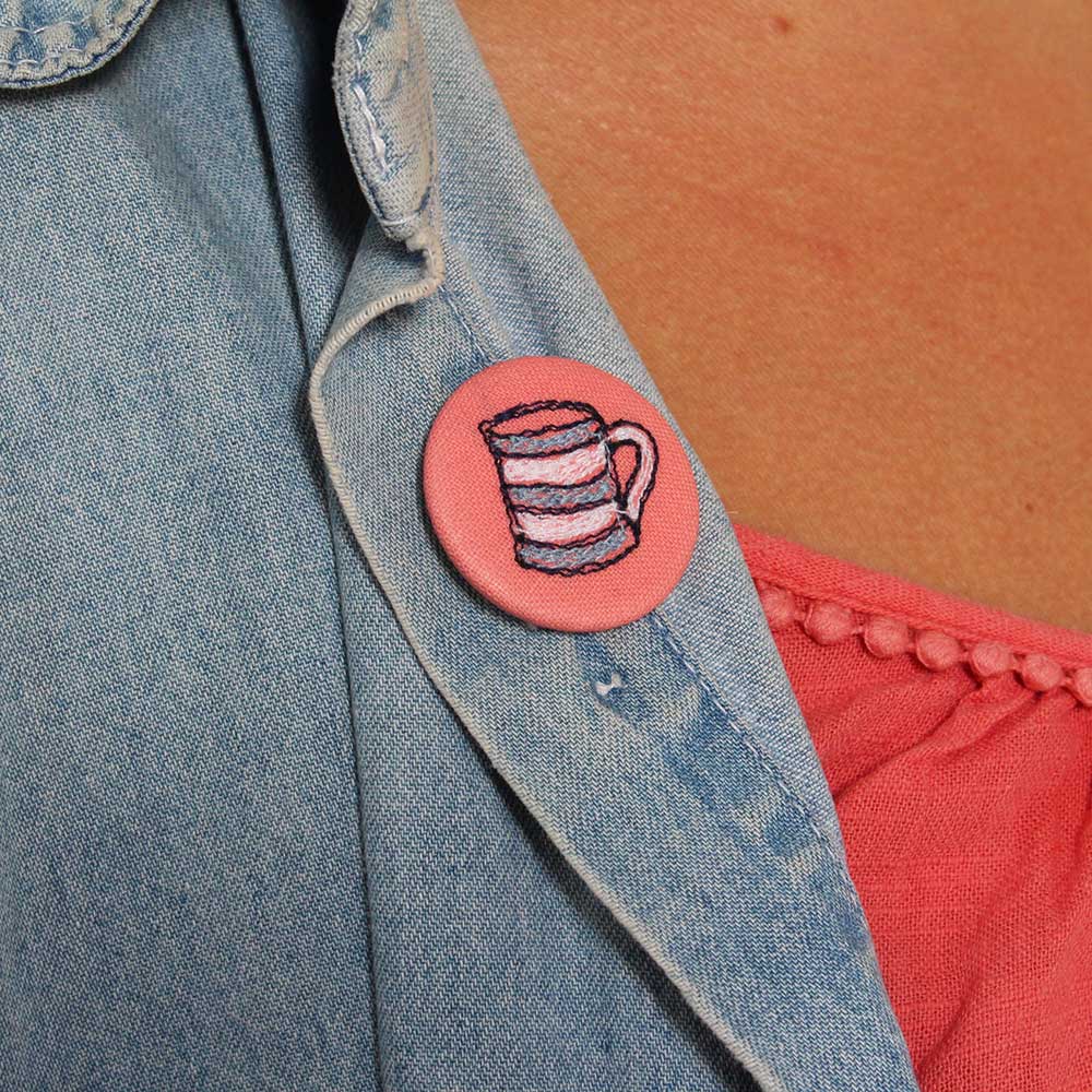 Cornish cuppa - pretty badge