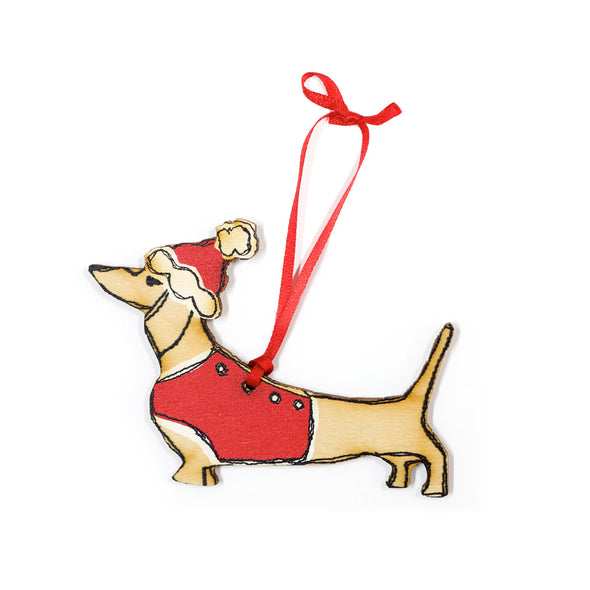 dachshund dingly dangly Christmas decoration