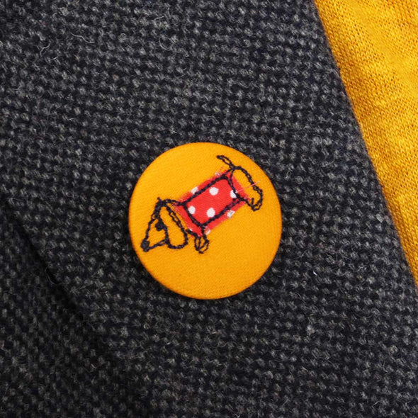 dachshund - pretty badge